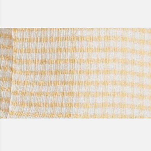 Steve Madden NWT Gingham To Me Knit Top in sunshine size S - Picture 3 of 3